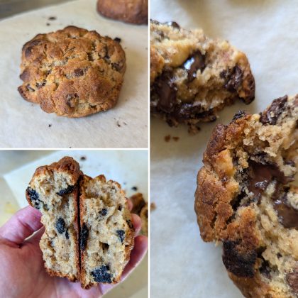שלישיית New York Cookies - שוקולד אגוזים / שיבולת שועל צימוקים